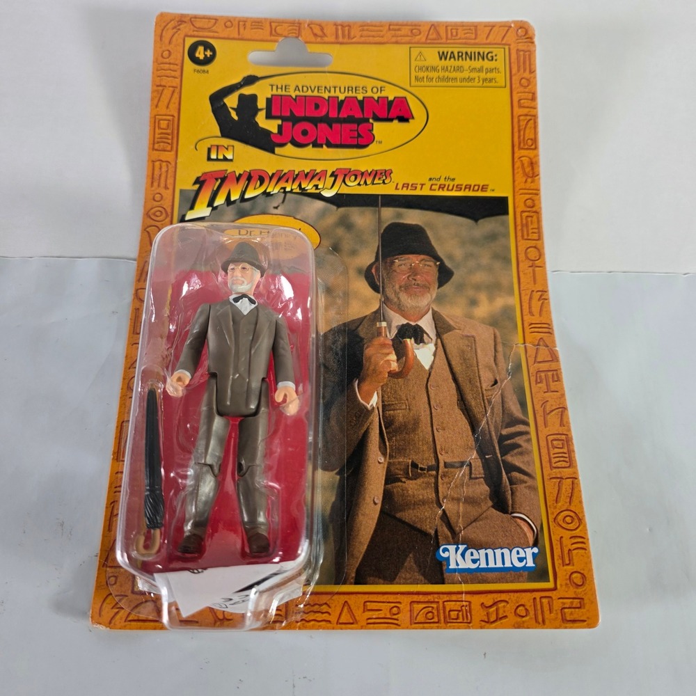 Hasbro Indiana Jones Retro Collection Dr Henry Jones Sr Action Figure 3.75"